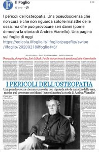 L'OSTEOPATIA E' PERICOLOSA?